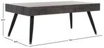 Safavieh Cedric Rectangular Midcentury Modern Coffee Table , COF7007 - Black Oak / Black