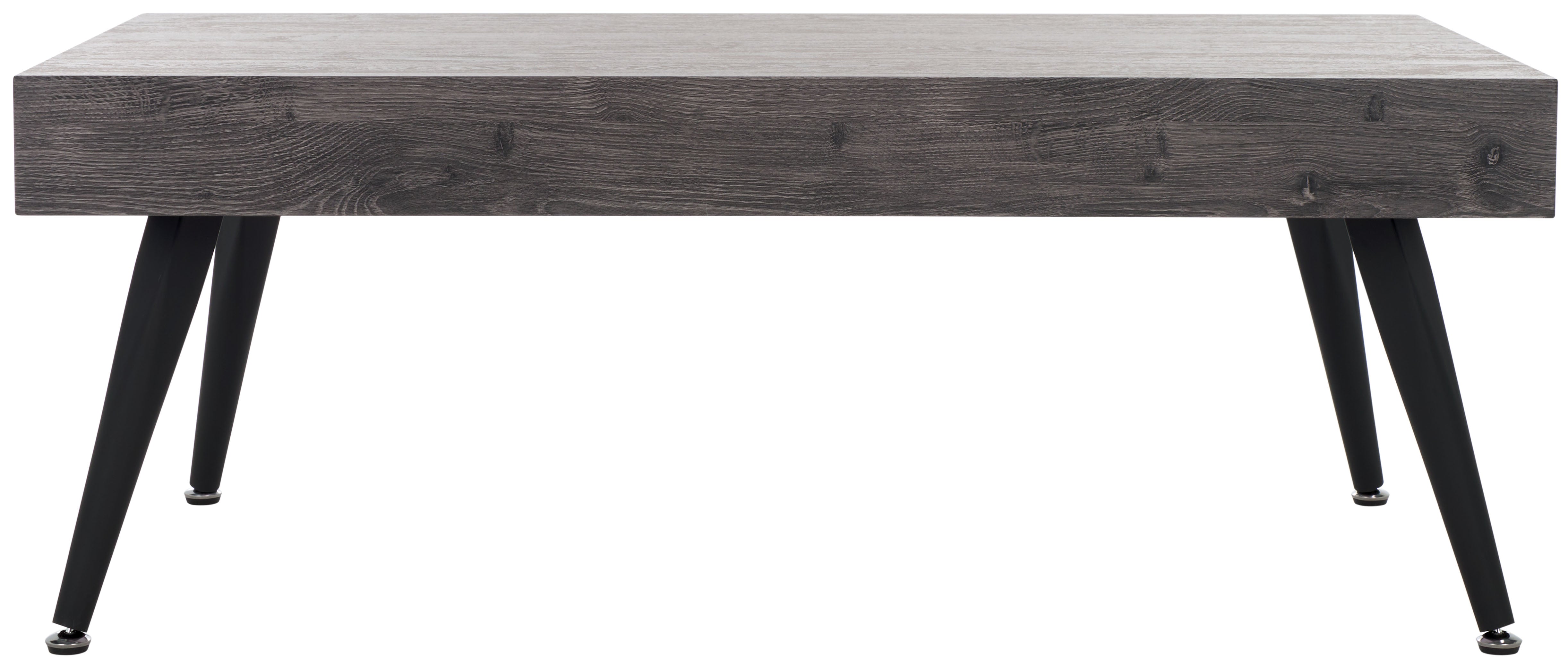 Safavieh Cedric Rectangular Midcentury Modern Coffee Table , COF7007 - Black Oak / Black