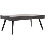 Safavieh Cedric Rectangular Midcentury Modern Coffee Table , COF7007 - Black Oak / Black