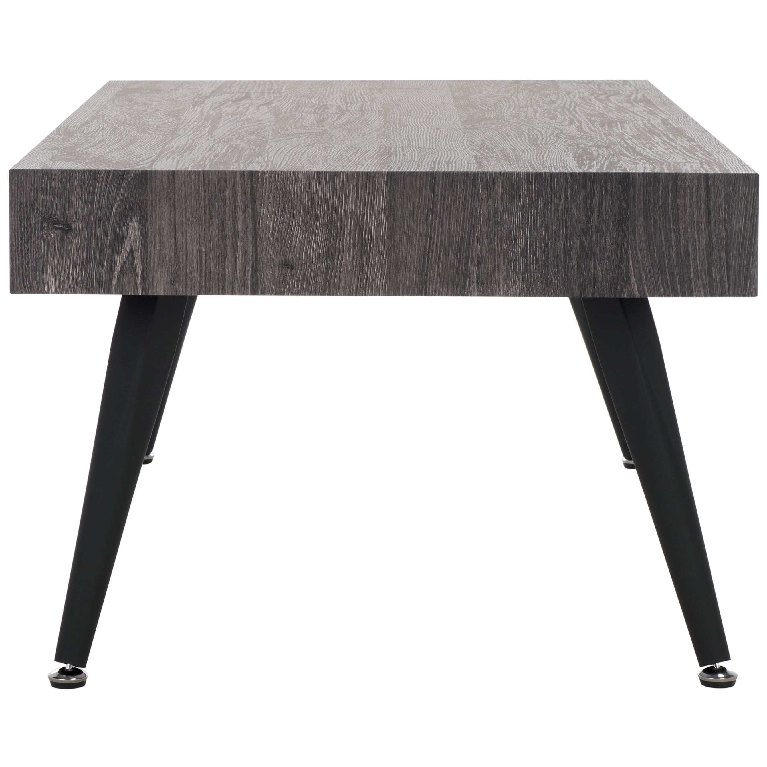 Safavieh Cedric Rectangular Midcentury Modern Coffee Table , COF7007 - Black Oak / Black