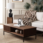 Safavieh Lylia 2 Door Coffee Table, COF9603 - Walnut / Black