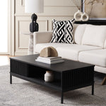 Safavieh Lylia 2 Door Coffee Table, COF9603 - Black / Black