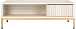 Safavieh Lylia 2 Door Coffee Table, COF9603 - Bleached White / Gold