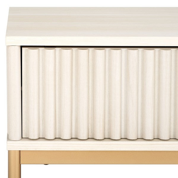 Safavieh Lylia 2 Door Coffee Table, COF9603 - Bleached White / Gold