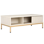 Safavieh Lylia 2 Door Coffee Table, COF9603 - Bleached White / Gold