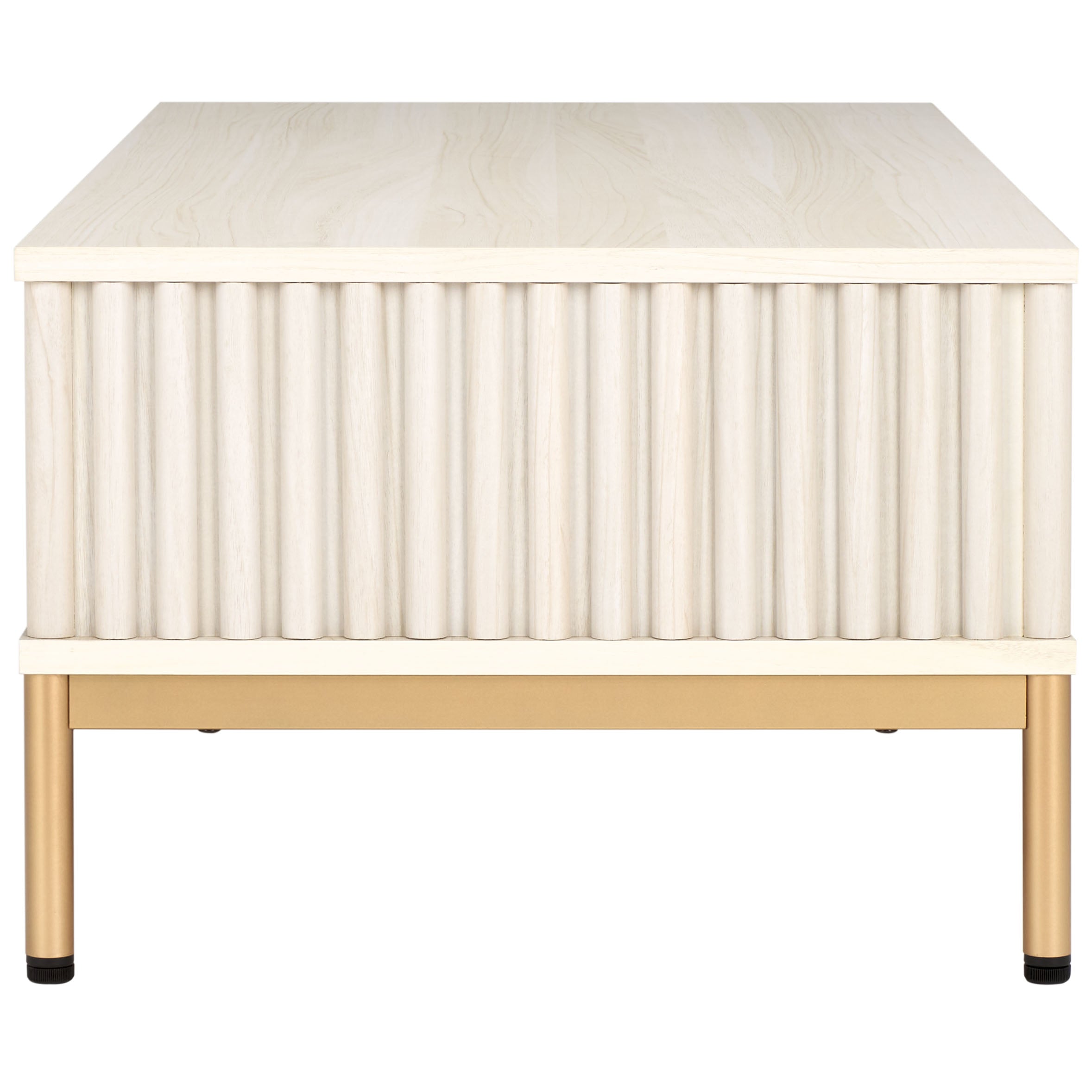 Safavieh Lylia 2 Door Coffee Table, COF9603 - Bleached White / Gold