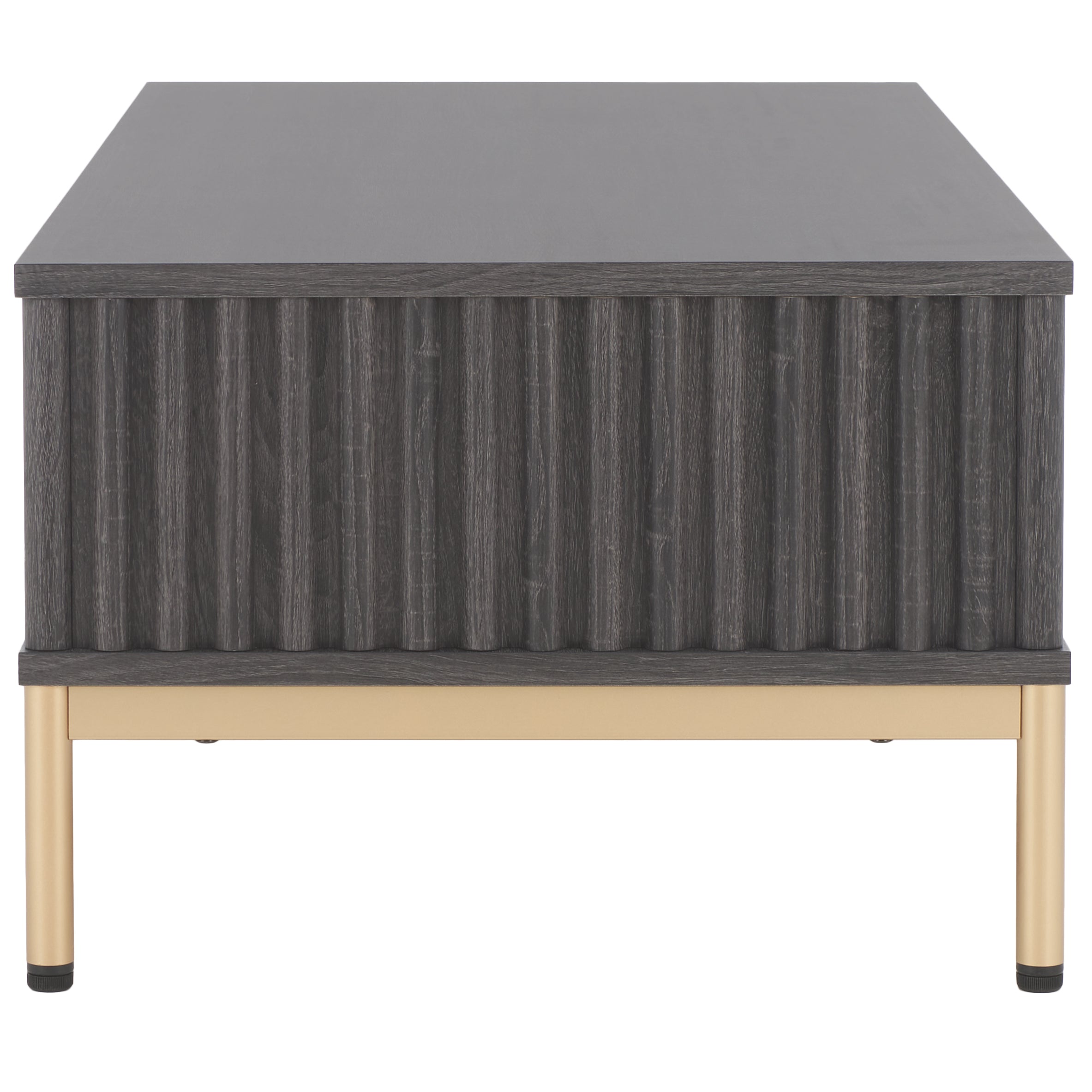 Safavieh Lylia 2 Door Coffee Table, COF9603 - Distressed Black / Gold