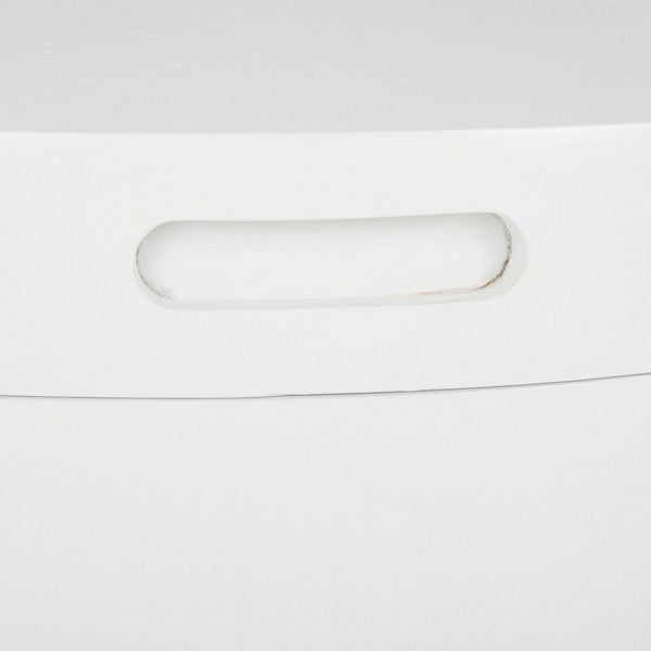 Safavieh Rafaela Round Tray Top Coffee Table With Storage, COF9704 - White