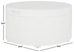 Safavieh Rafaela Round Tray Top Coffee Table With Storage, COF9704 - White