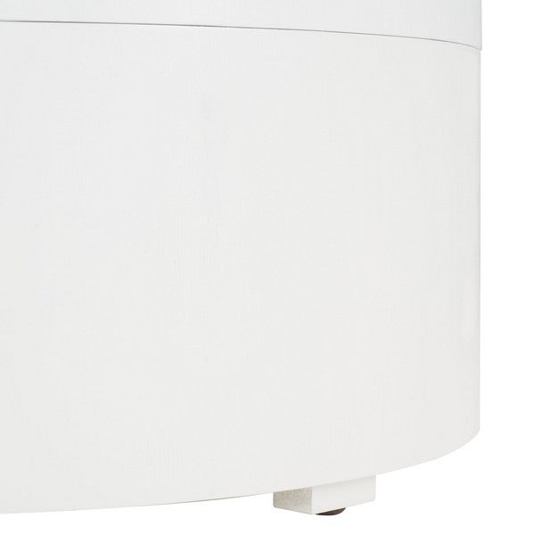 Safavieh Rafaela Round Tray Top Coffee Table With Storage, COF9704 - White
