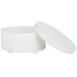 Safavieh Rafaela Round Tray Top Coffee Table With Storage, COF9704 - White