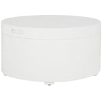 Safavieh Rafaela Round Tray Top Coffee Table With Storage, COF9704 - White