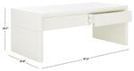 Safavieh Rune Coffee Table W/ Drawers, COF9707 - Ivory