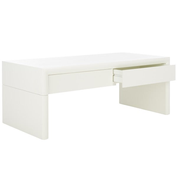 Safavieh Rune Coffee Table W/ Drawers, COF9707 - Ivory