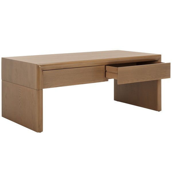 Safavieh Rune Coffee Table W/ Drawers, COF9707 - Sand