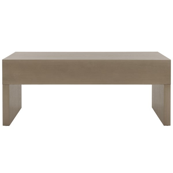 Safavieh Rune Coffee Table W/ Drawers, COF9707 - Sandy Grey