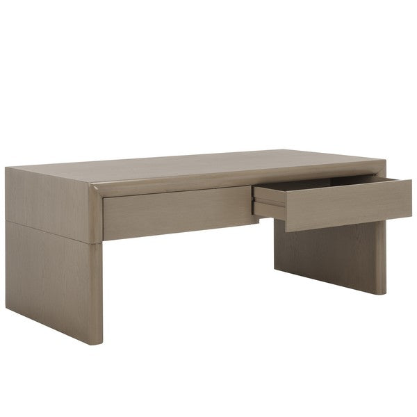 Safavieh Rune Coffee Table W/ Drawers, COF9707 - Sandy Grey