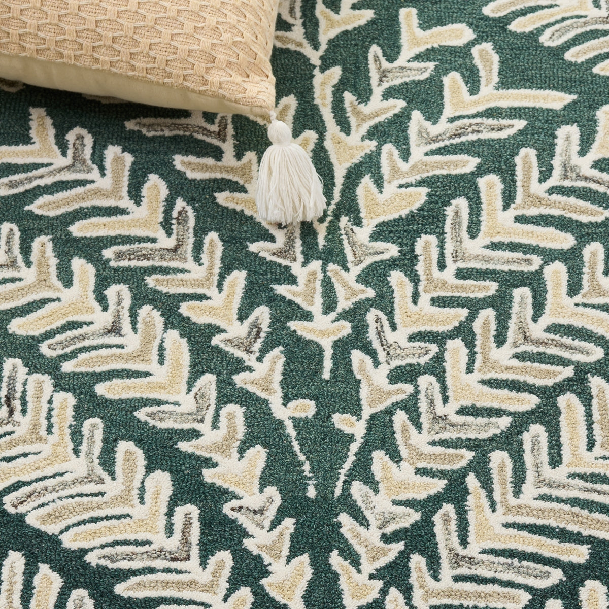 DARK GREEN / IVORY