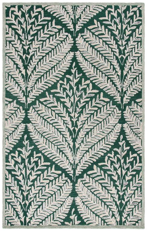 DARK GREEN / IVORY