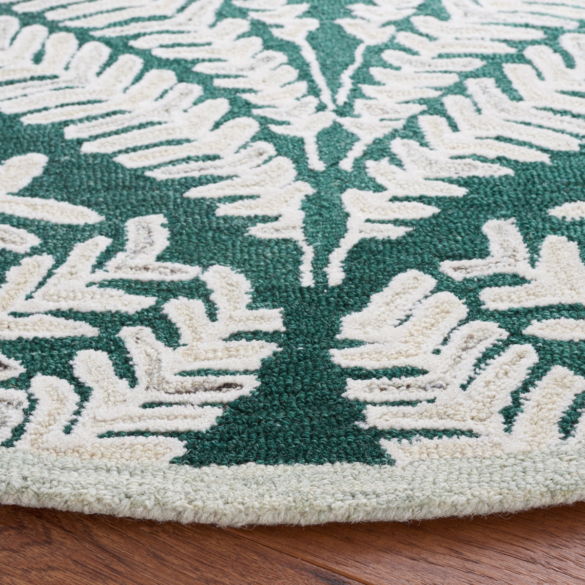 DARK GREEN / IVORY