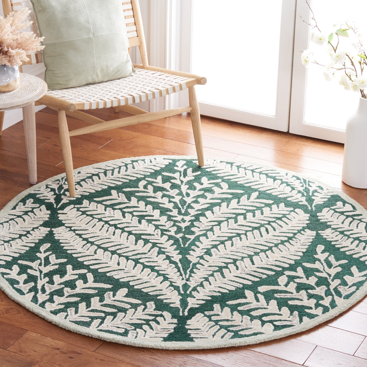 DARK GREEN / IVORY