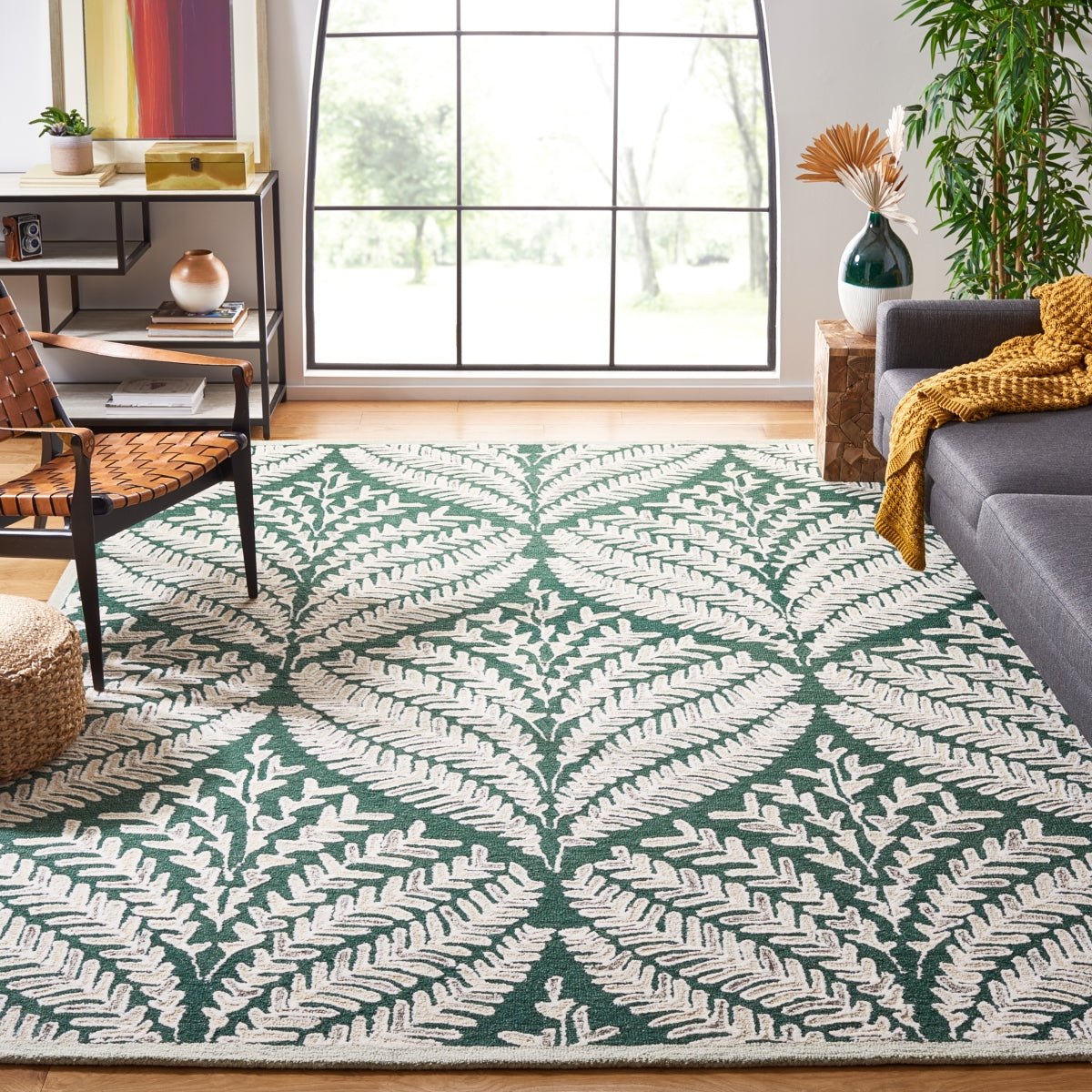 DARK GREEN / IVORY