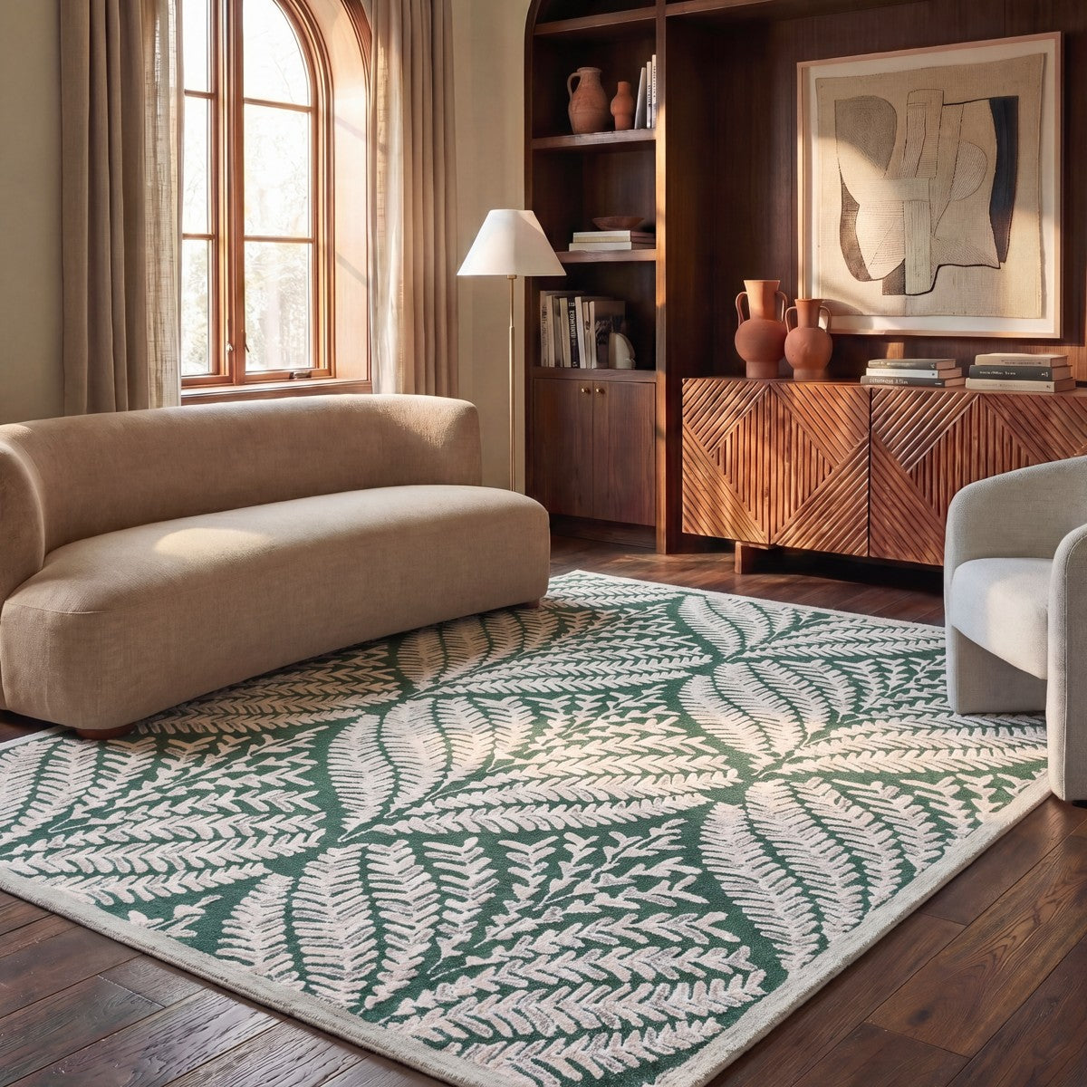 DARK GREEN / IVORY