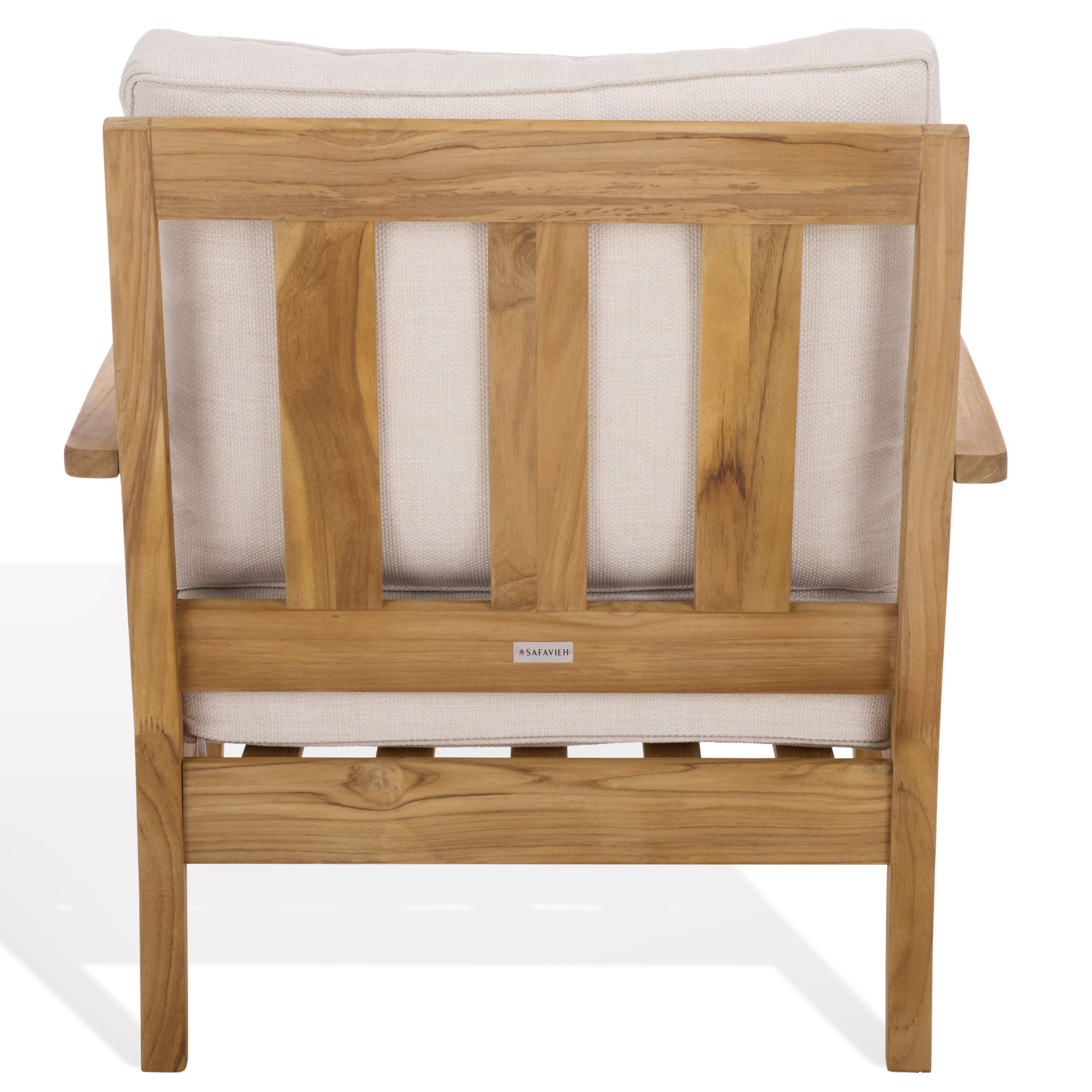 WHITE / NATURAL TEAK