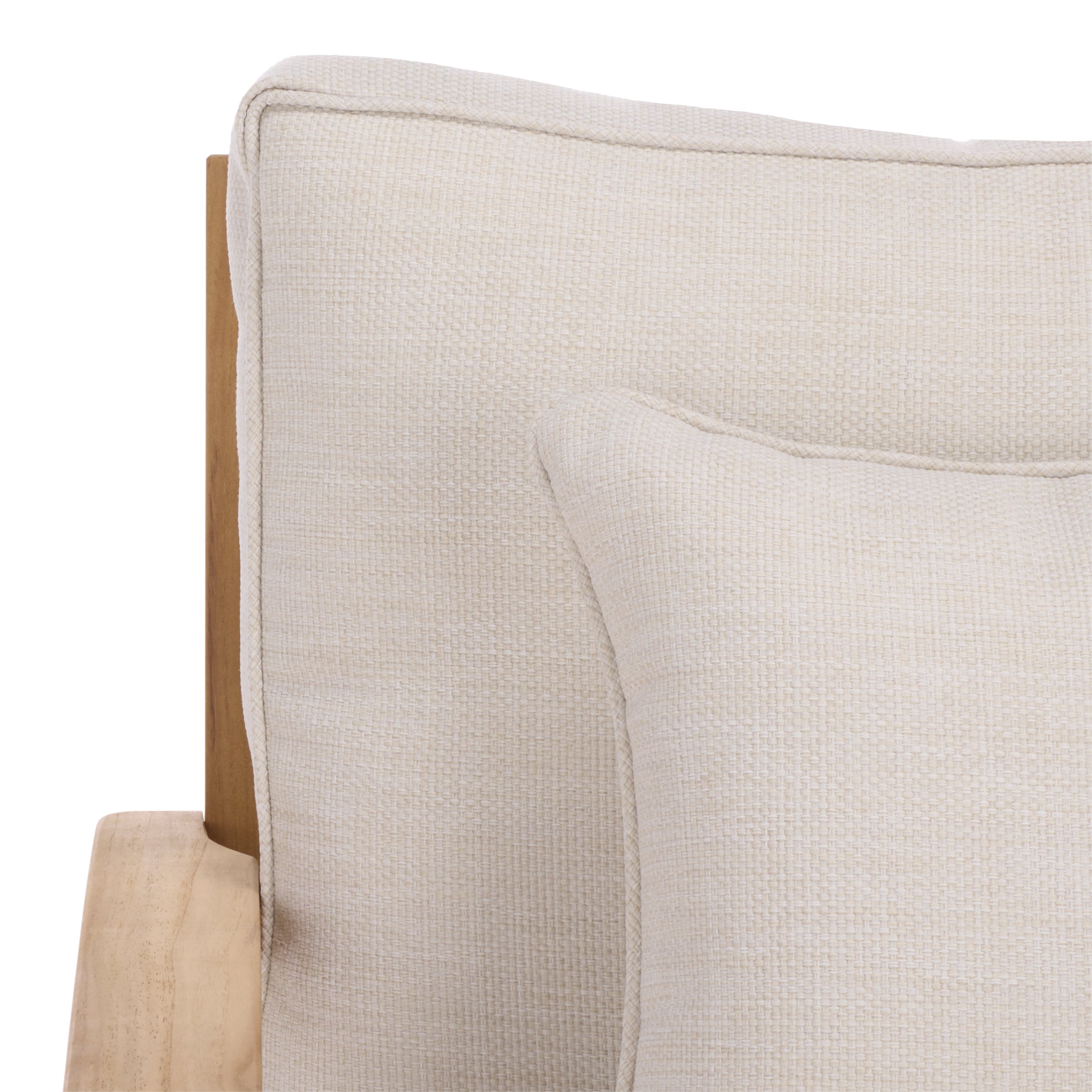 WHITE / NATURAL TEAK