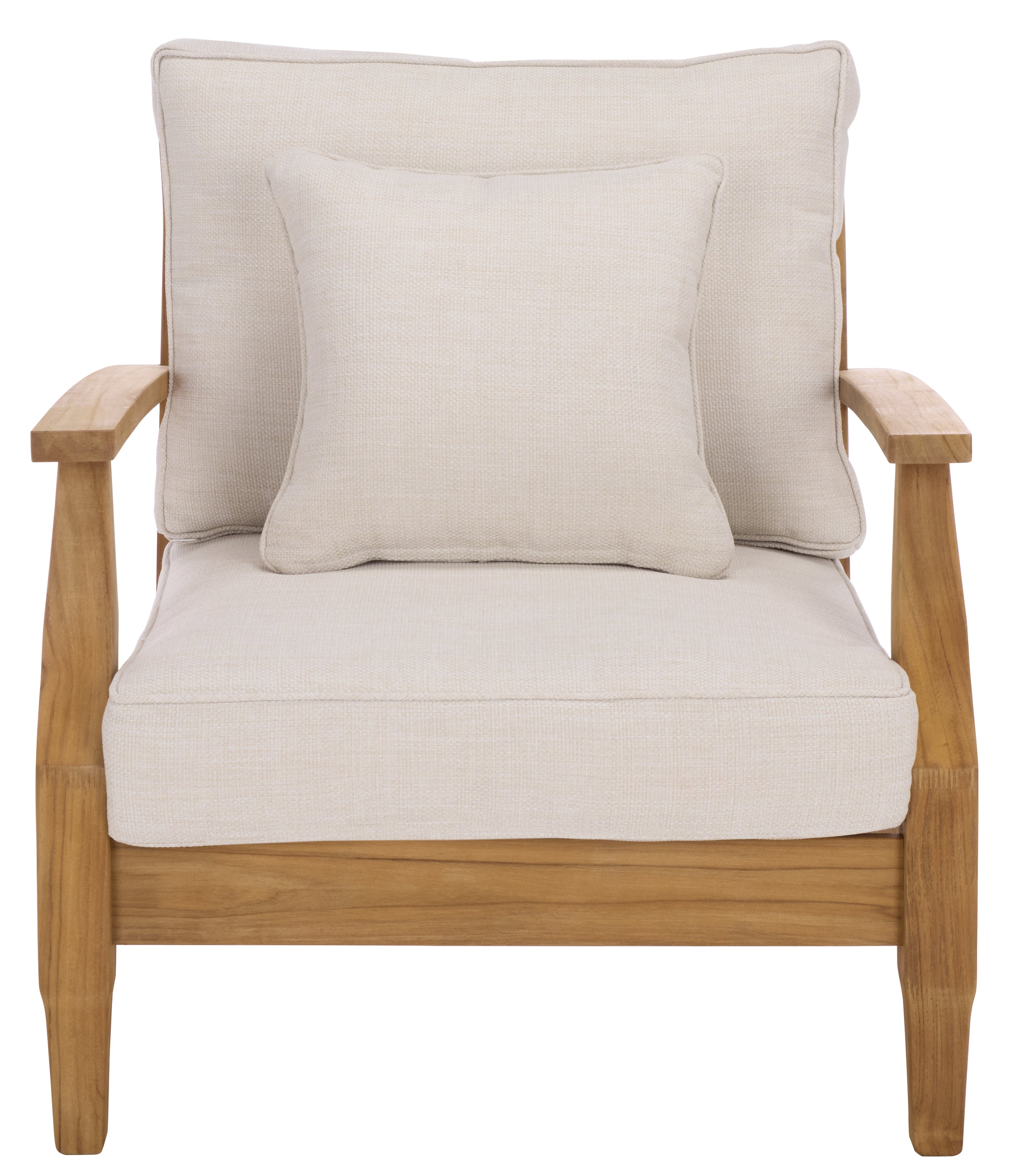 WHITE / NATURAL TEAK