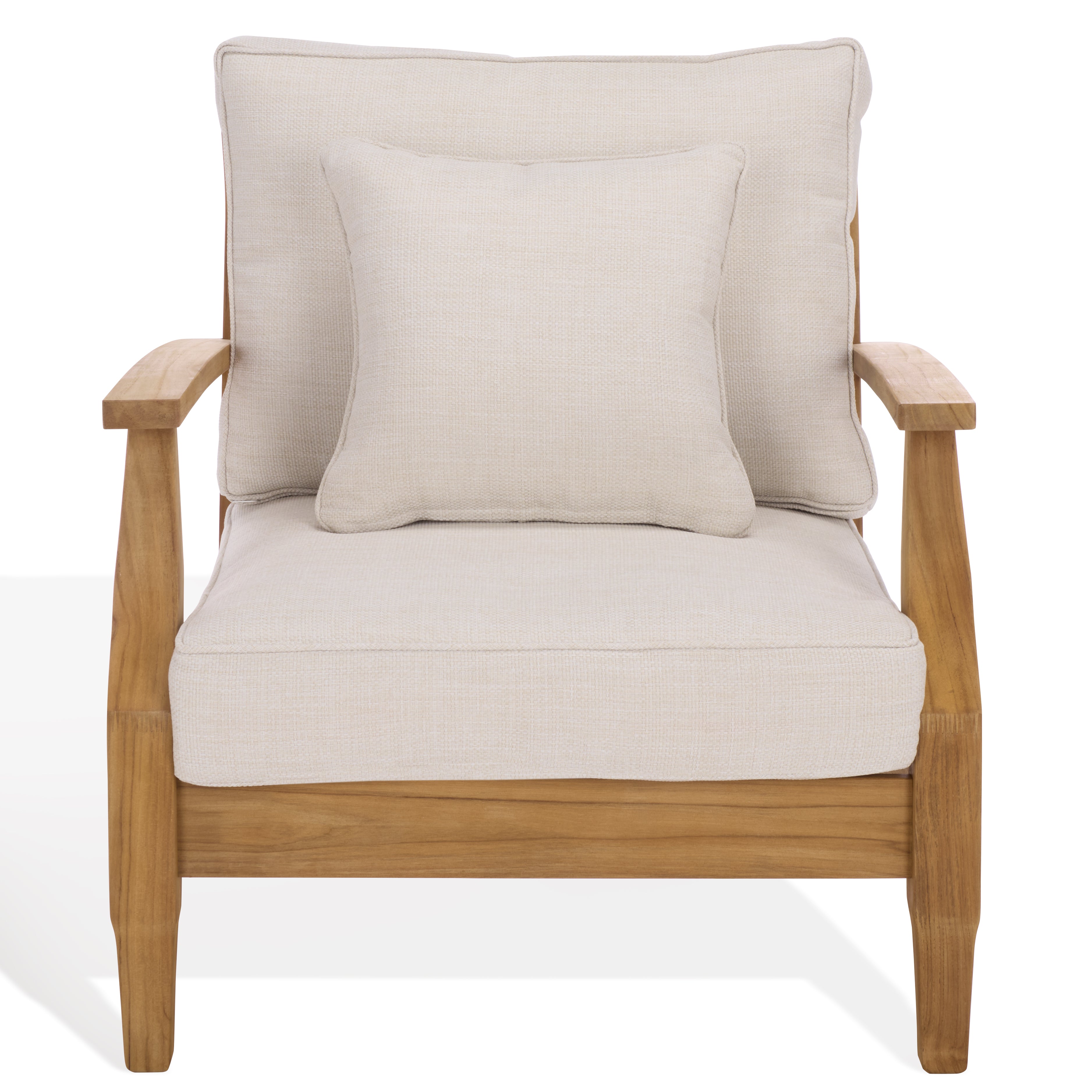 WHITE / NATURAL TEAK