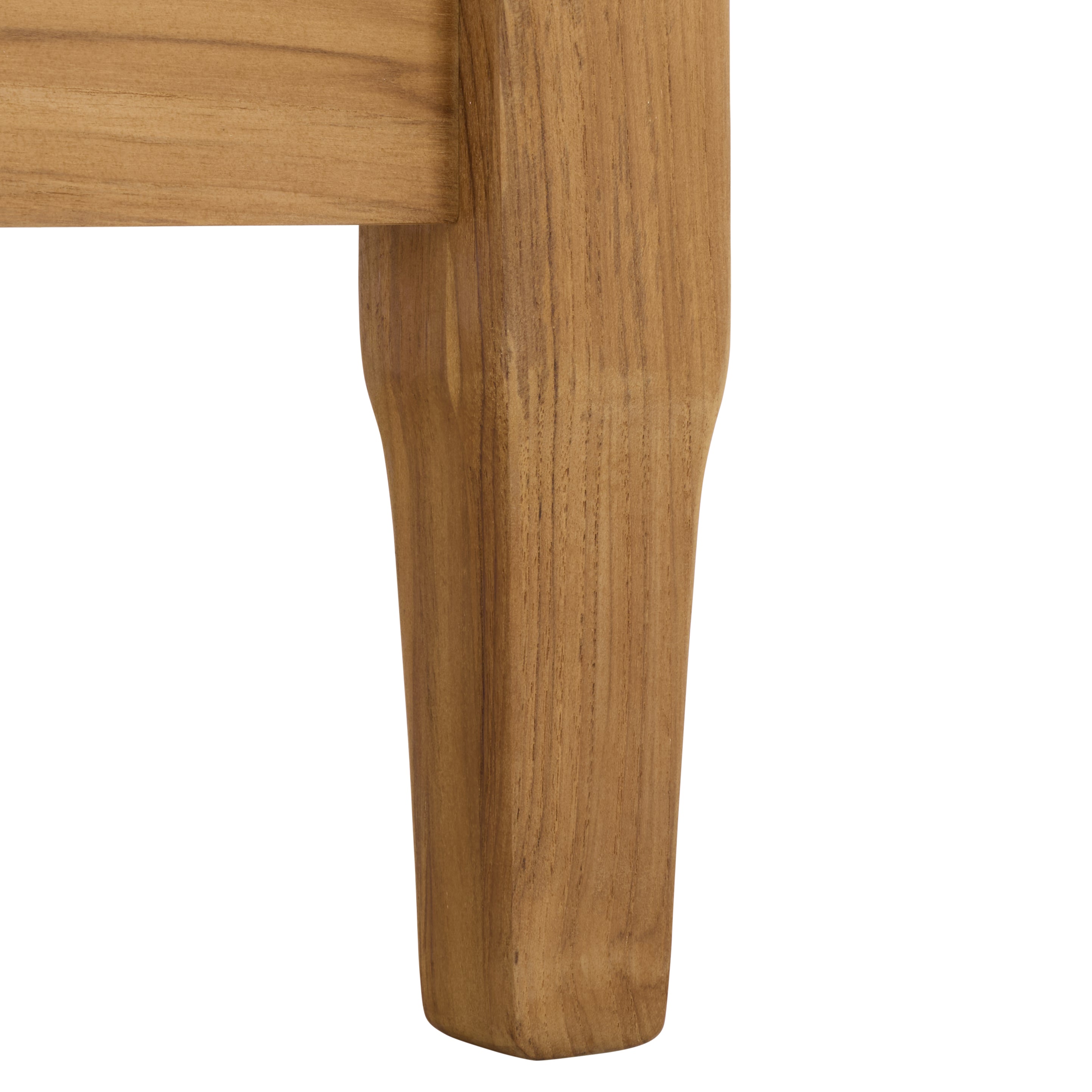 WHITE / NATURAL TEAK