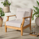 WHITE / NATURAL TEAK