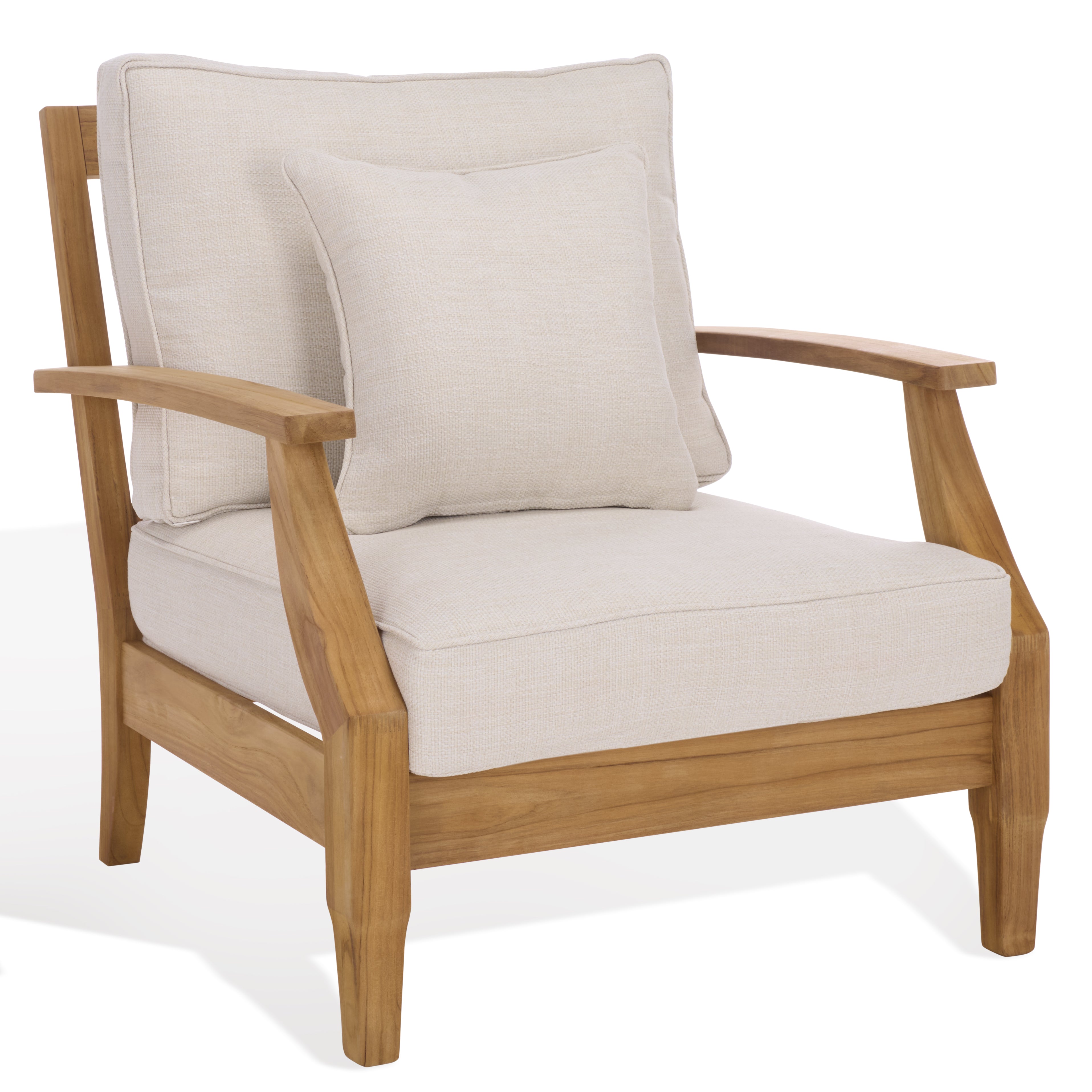 WHITE / NATURAL TEAK