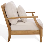 WHITE / NATURAL TEAK
