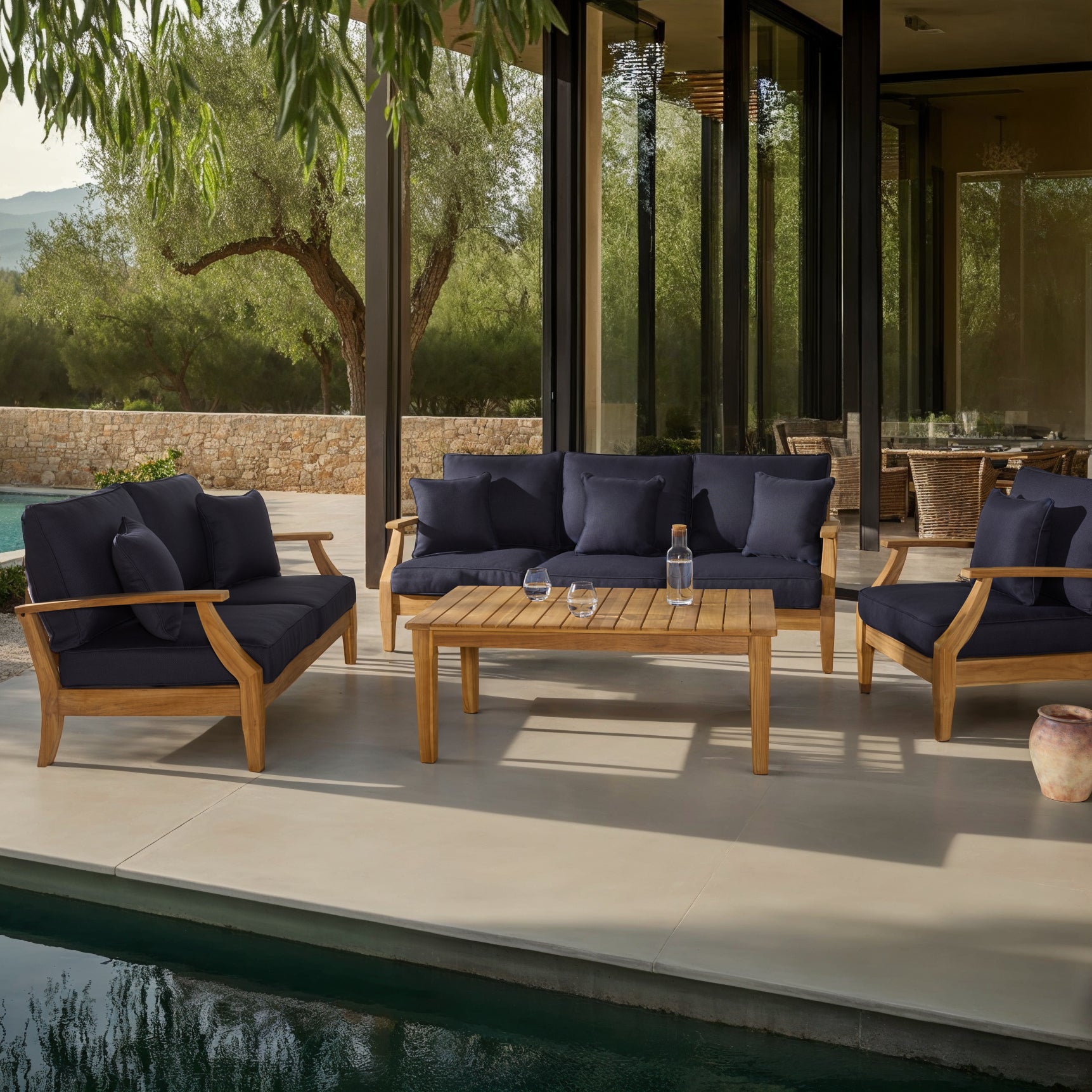NATURAL TEAK / NAVY