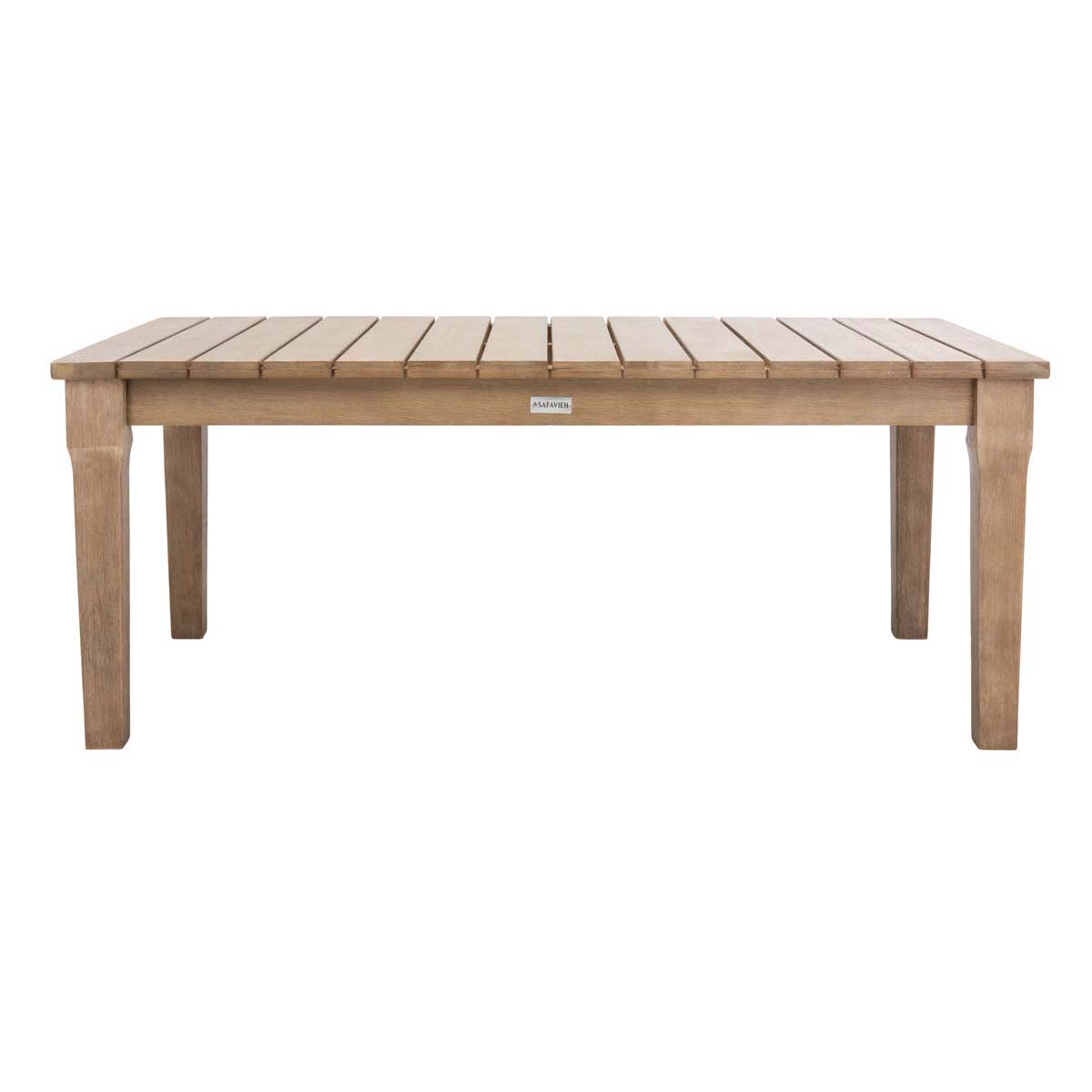 Safavieh Couture Martinique Wood Patio Coffee Table - Natural