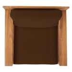 Safavieh Kauai Brazilian Teak Patio Chair, Natural / Beige - Natural / Dark Brown
