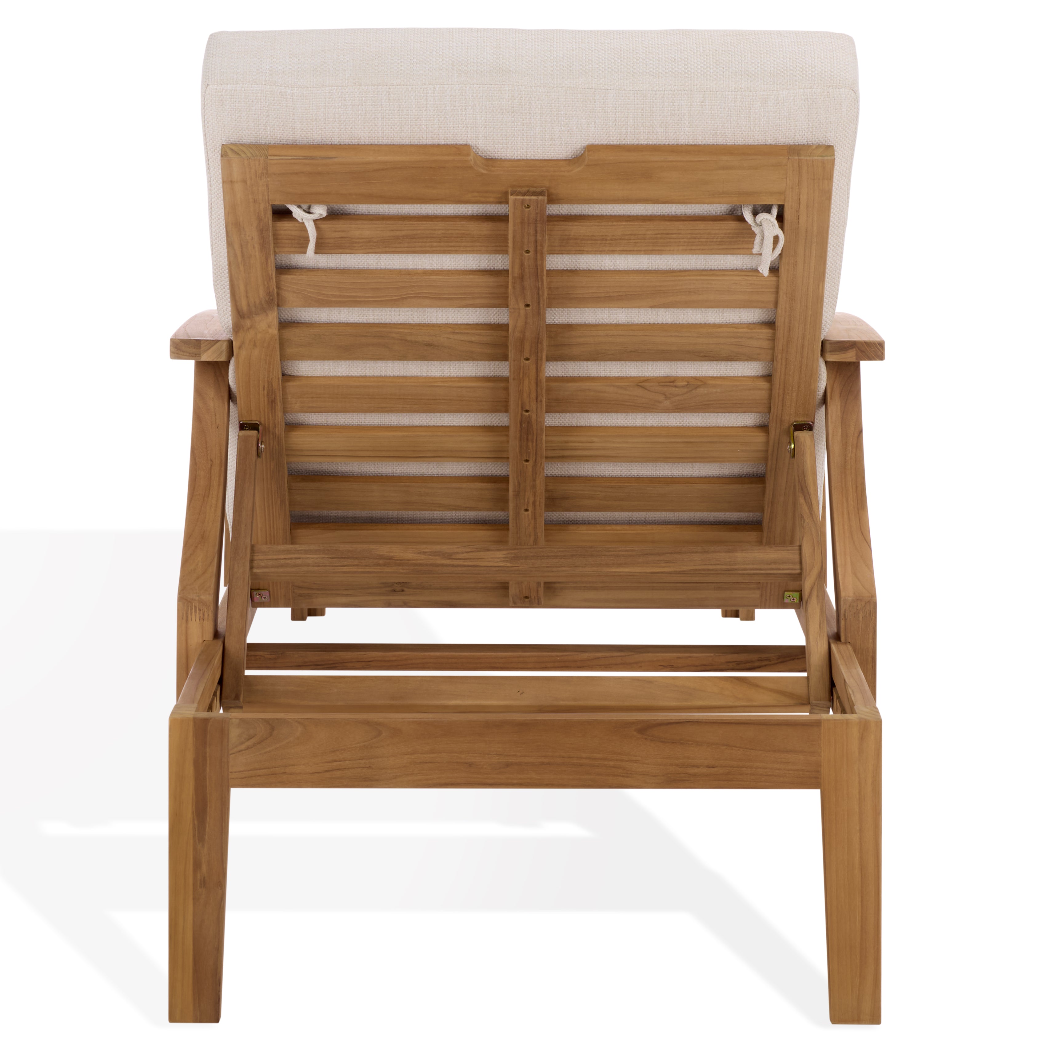 WHITE / NATURAL TEAK