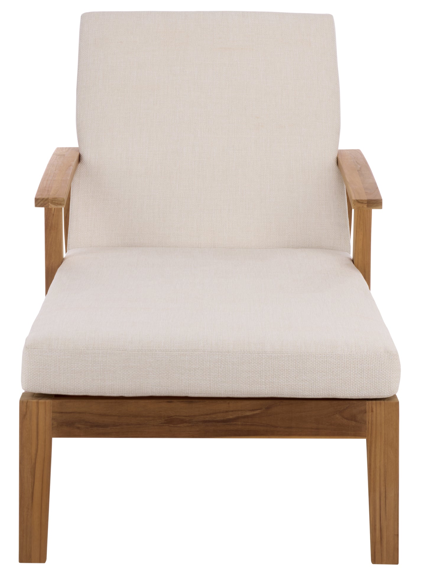 WHITE / NATURAL TEAK