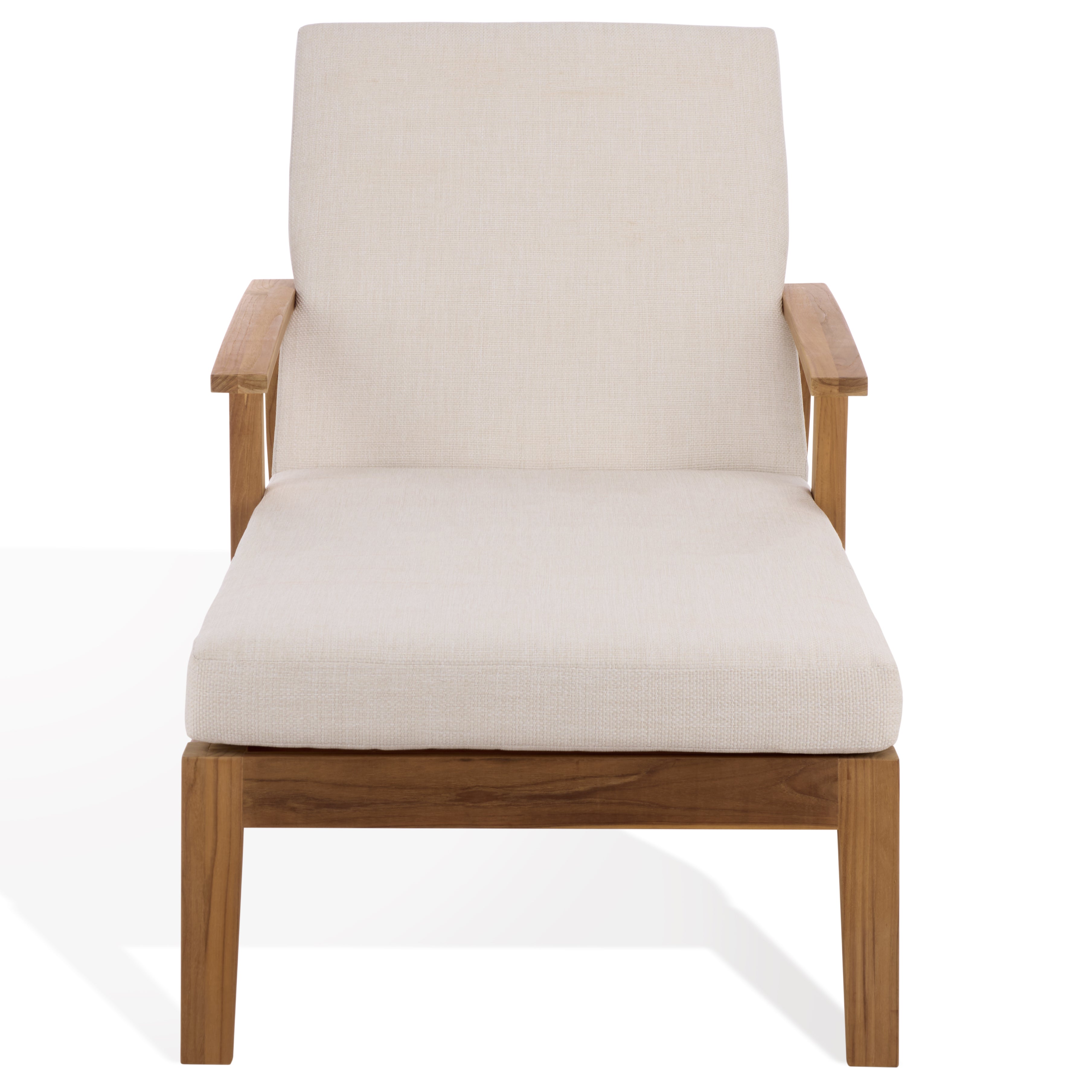 WHITE / NATURAL TEAK