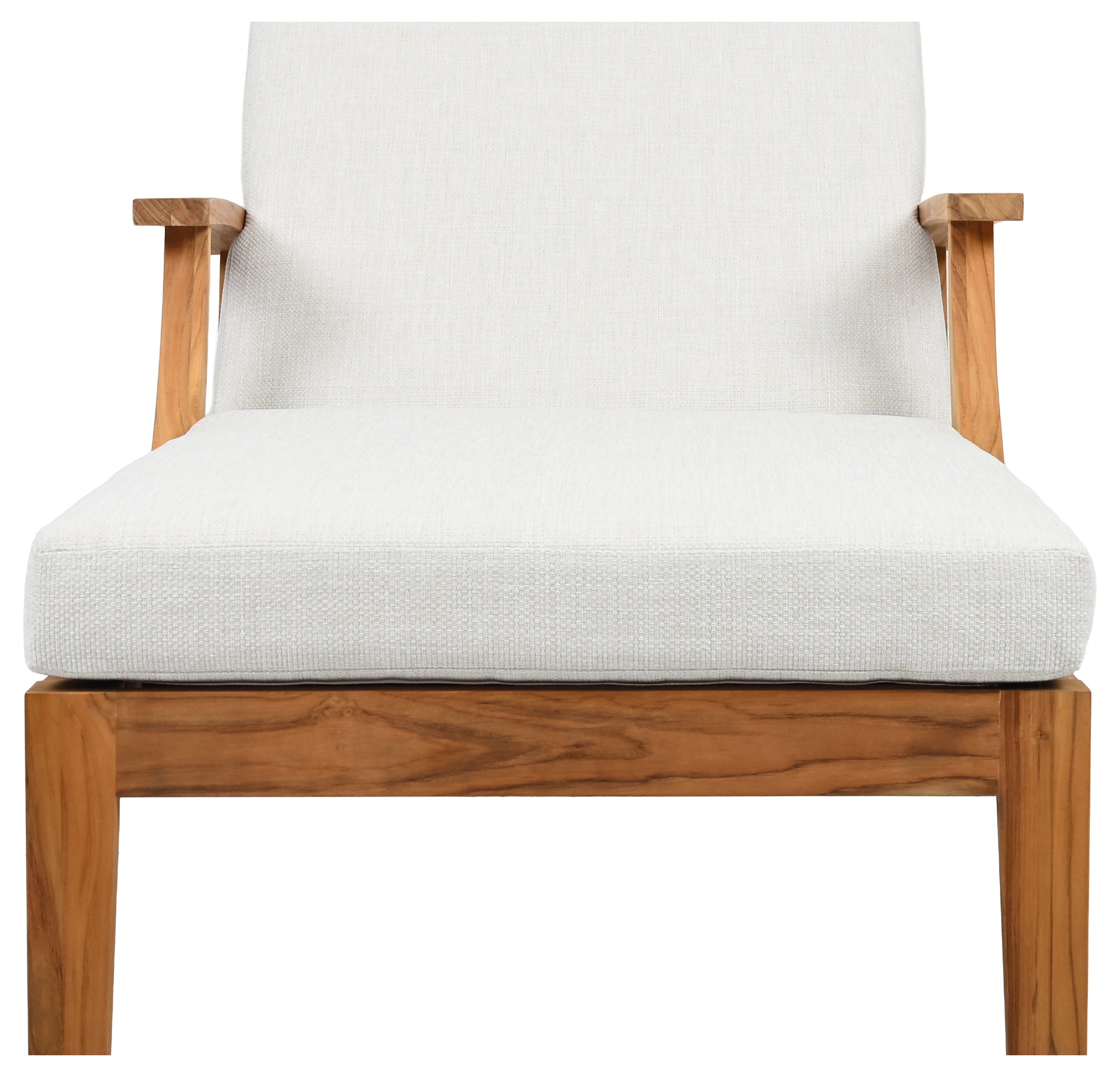 WHITE / NATURAL TEAK