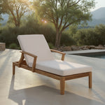WHITE / NATURAL TEAK