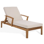WHITE / NATURAL TEAK