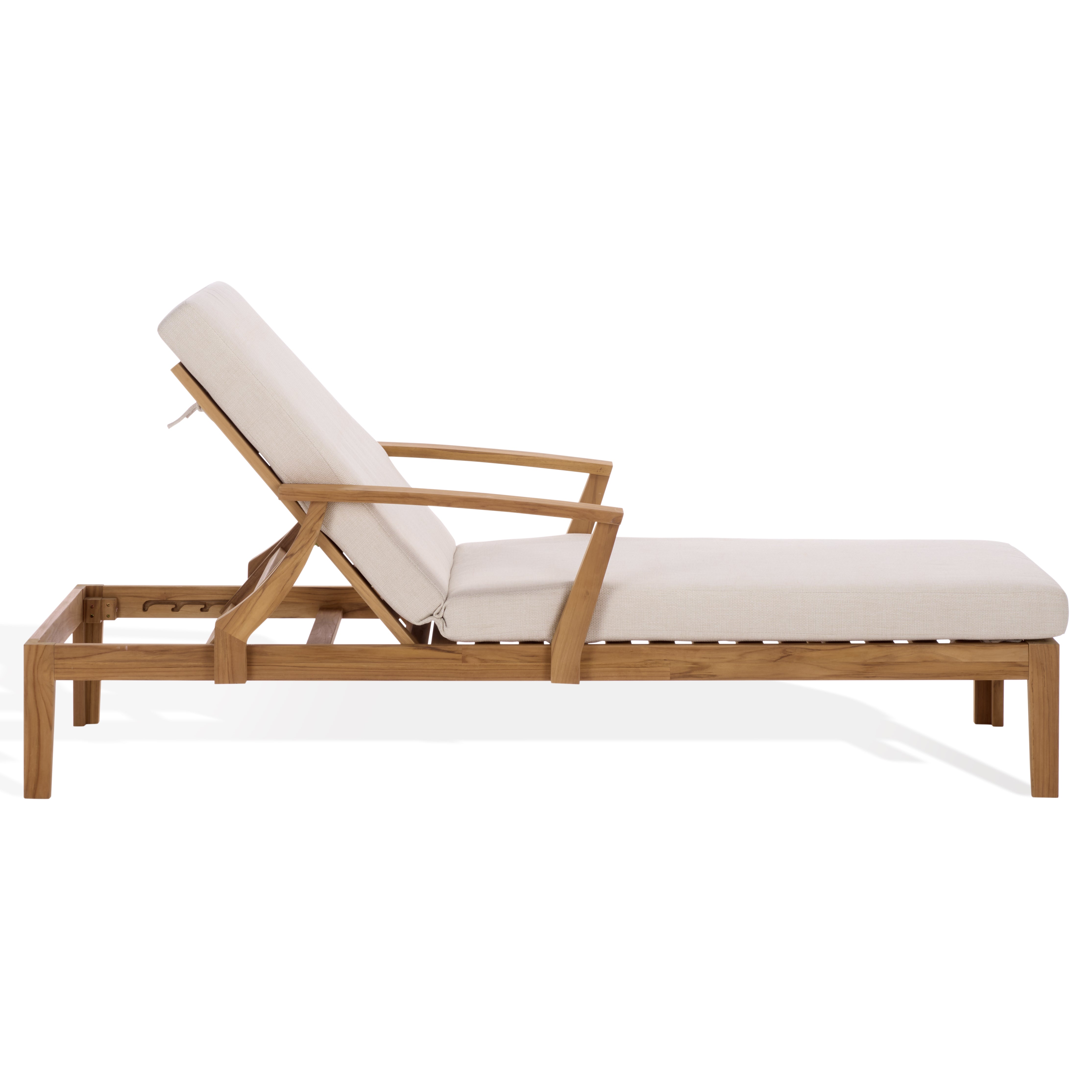 WHITE / NATURAL TEAK