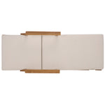 WHITE / NATURAL TEAK