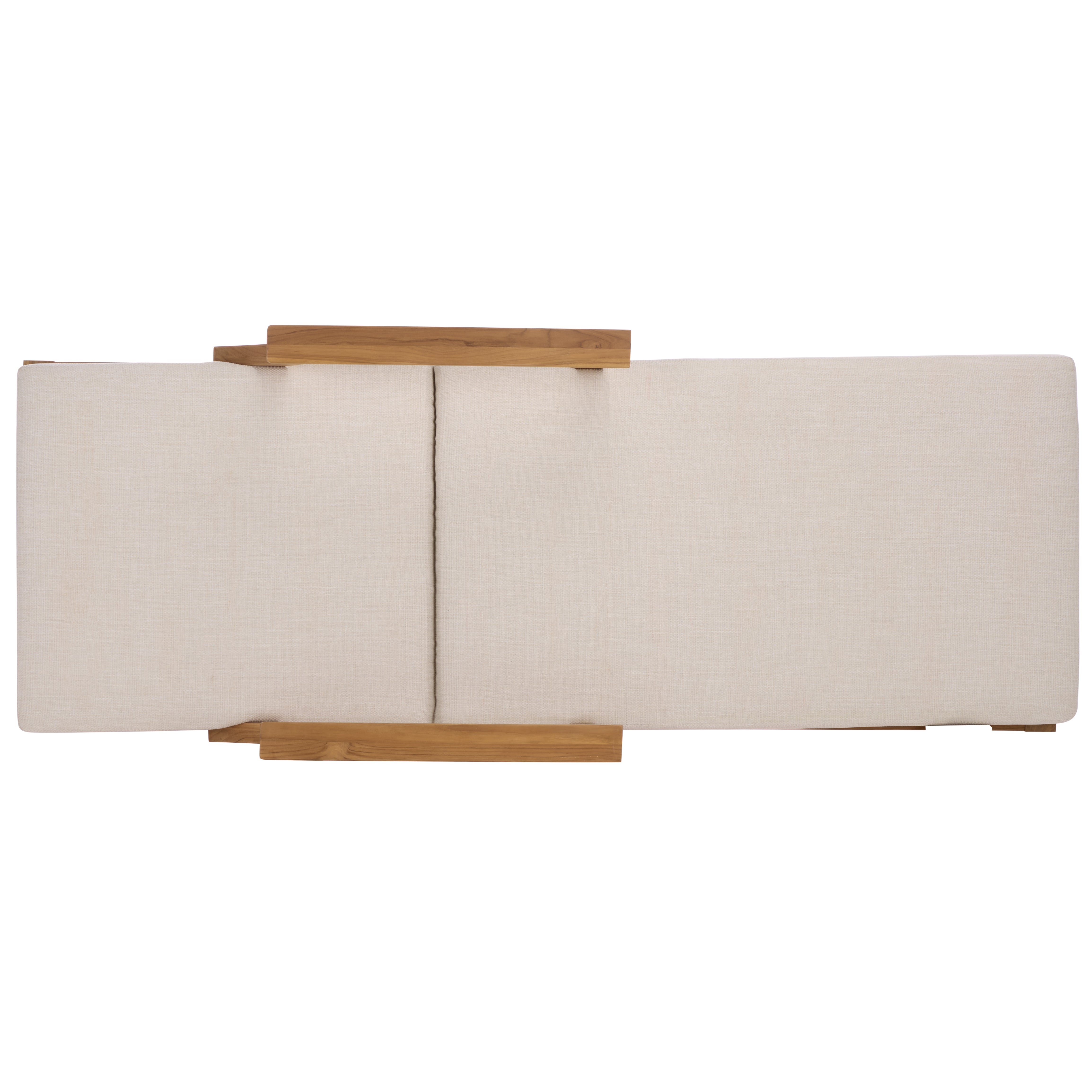 WHITE / NATURAL TEAK