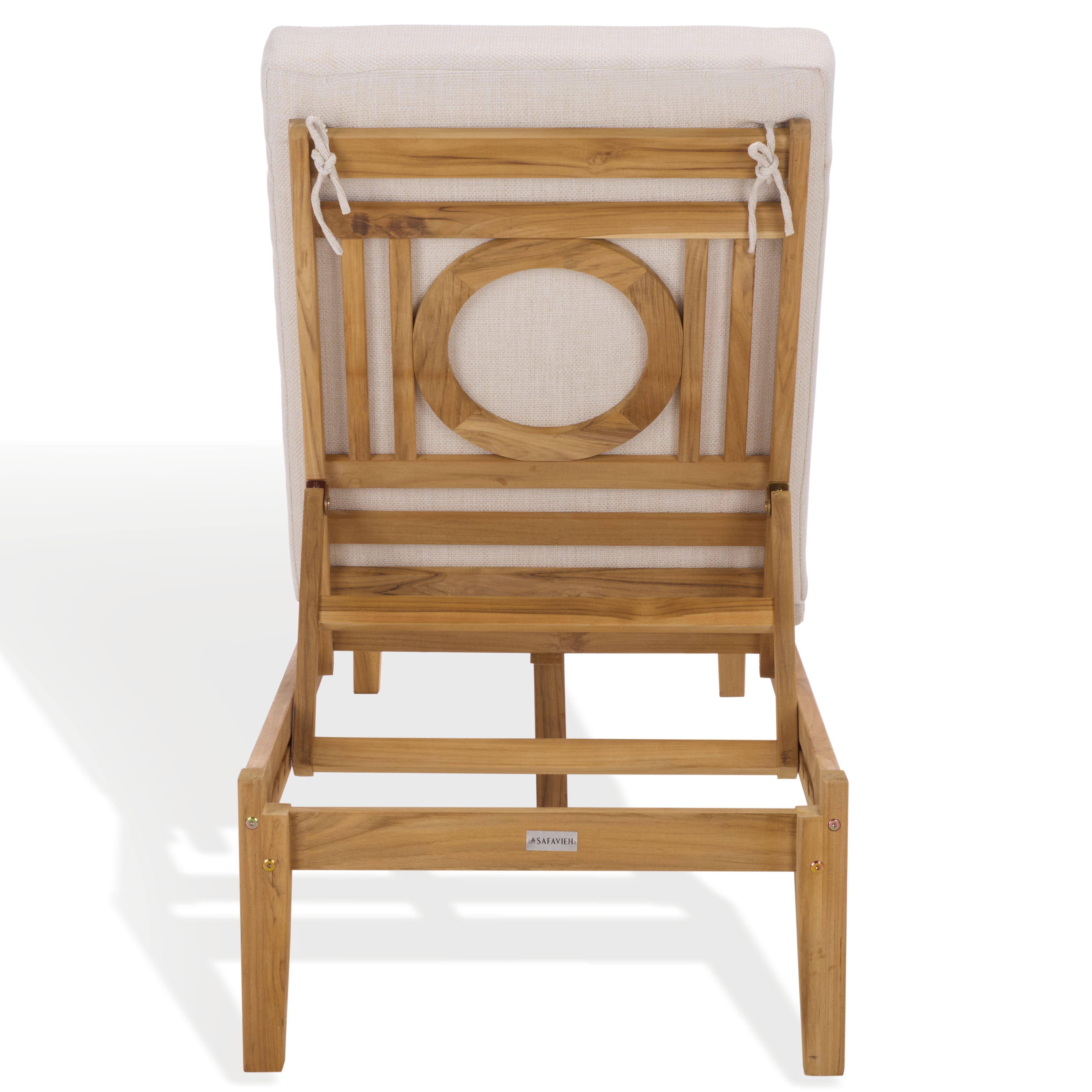 WHITE / NATURAL TEAK