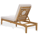 WHITE / NATURAL TEAK