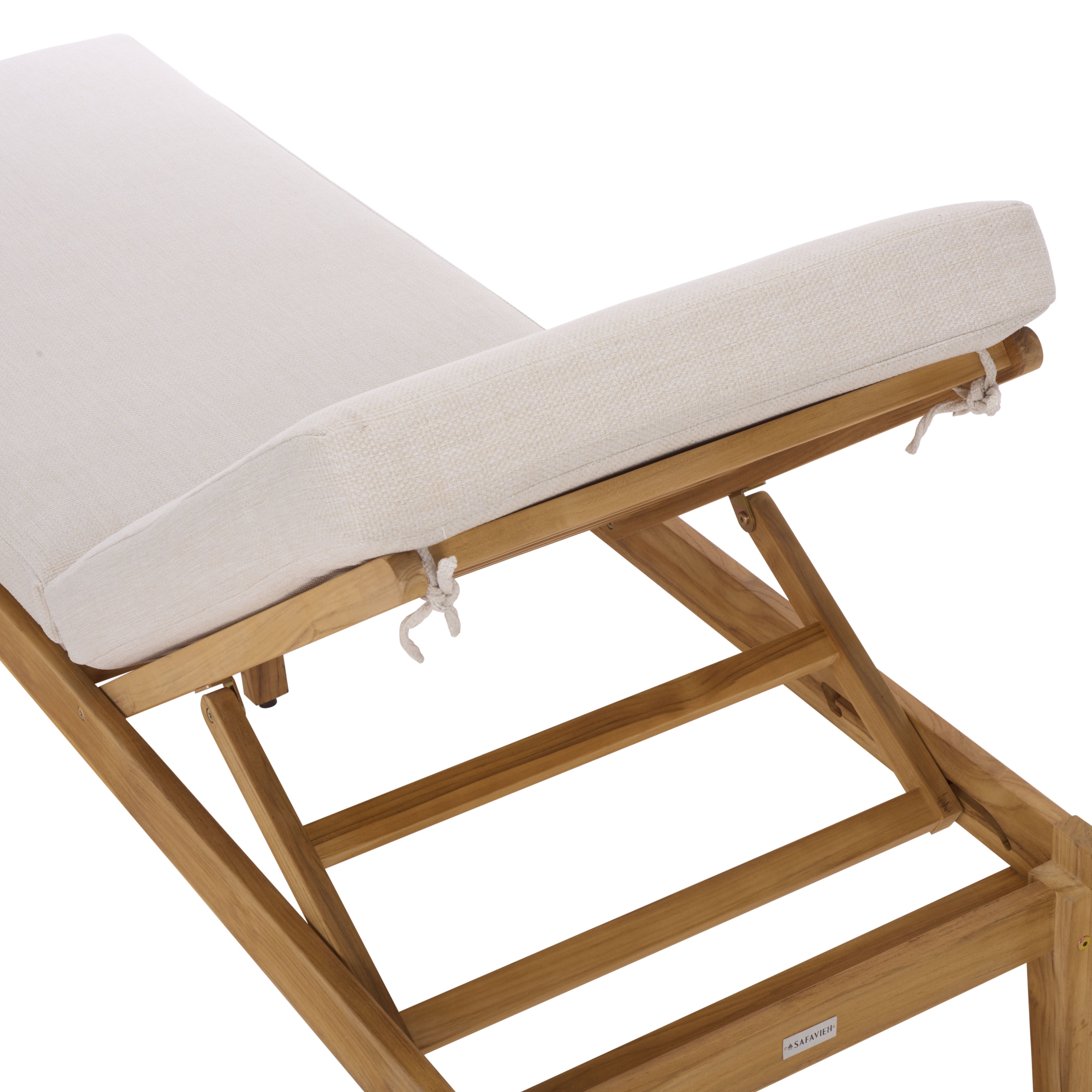 WHITE / NATURAL TEAK